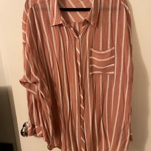 Torrid striped button down